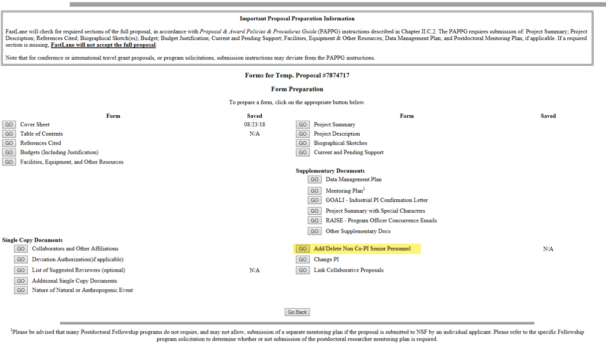  Nsf Current And Pending Template 